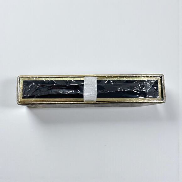 70s Vintage Playing Cards Black Gold Butterfly Print Double Deck Sealed NIB - Picture 2 of 7